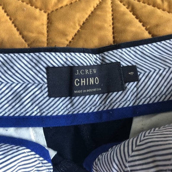 J.Crew Navy Chino Shorts Size 4 - Picture 4 of 5